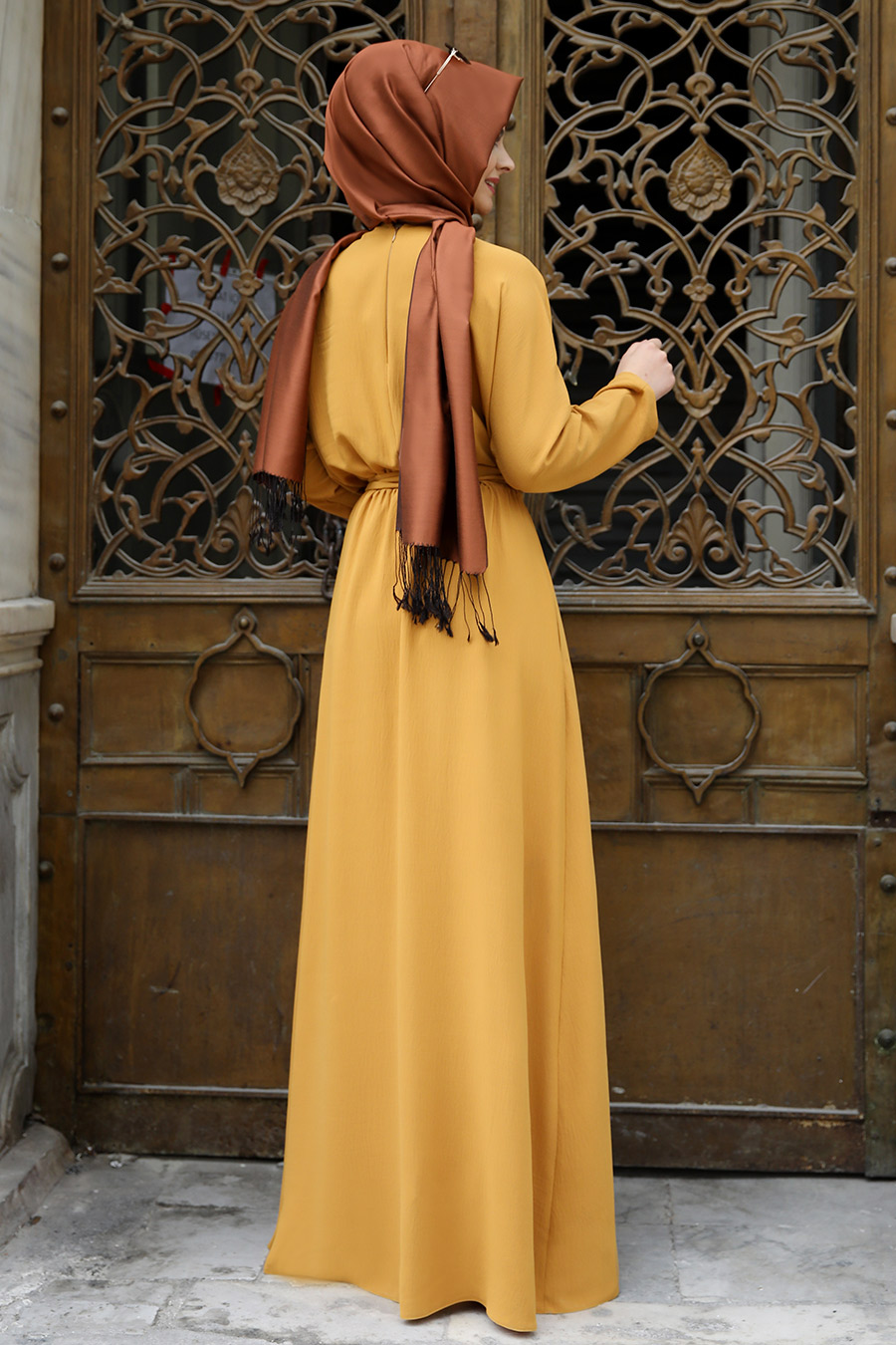FEIZA COLLECTION | RENK MUSTARD DRESS FEIZA COLLECTION | RENK MUSTARD DRESS