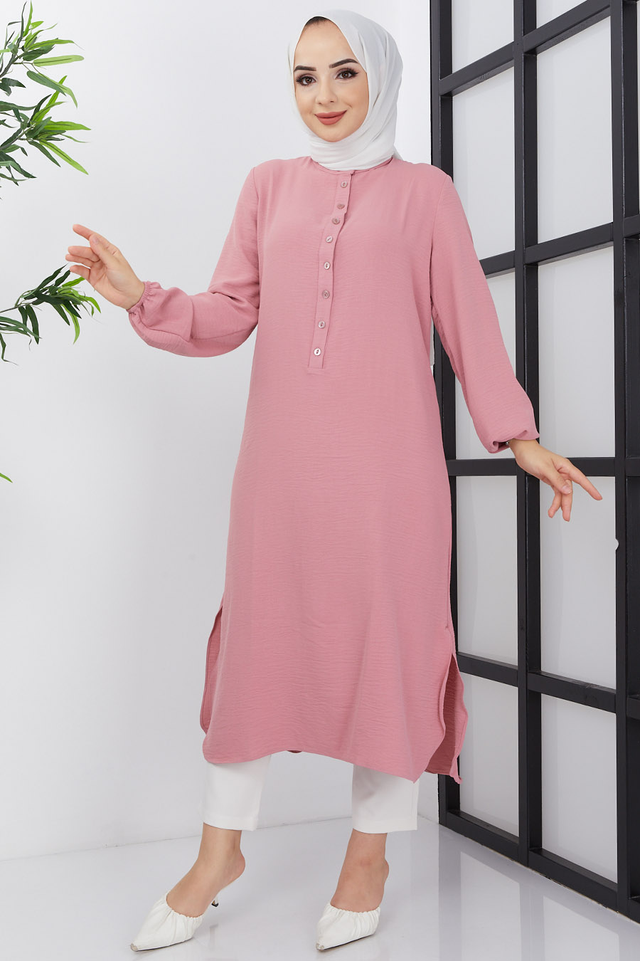 TUNIC - POWDER PINK