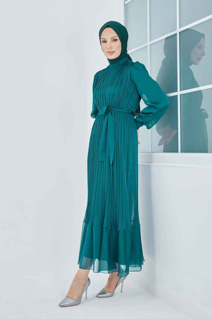 PETROLEUM BLUE DRESS