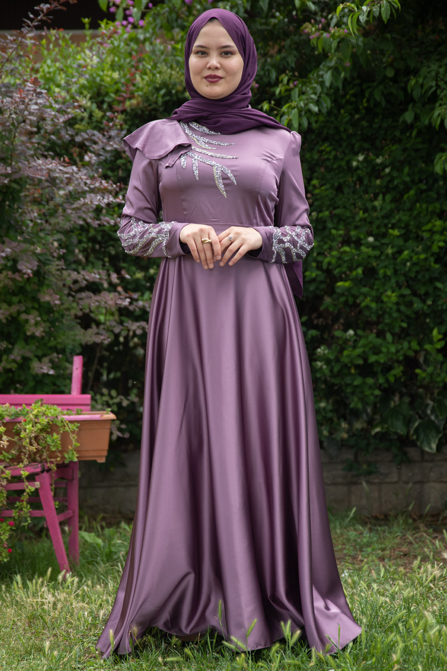 LILA EVENING DRESS  