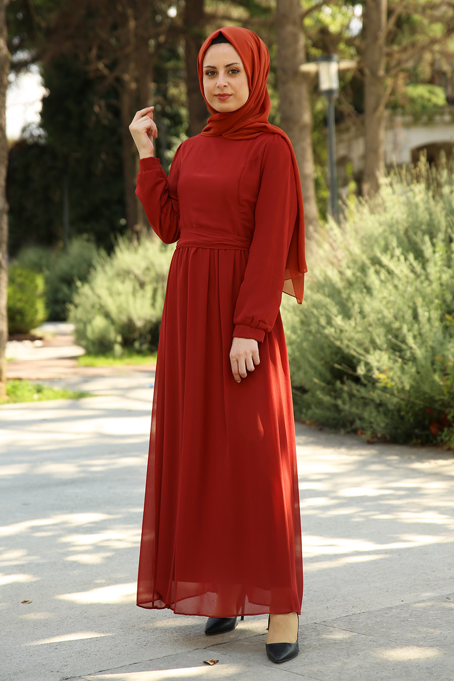 Brick colored dress 2025