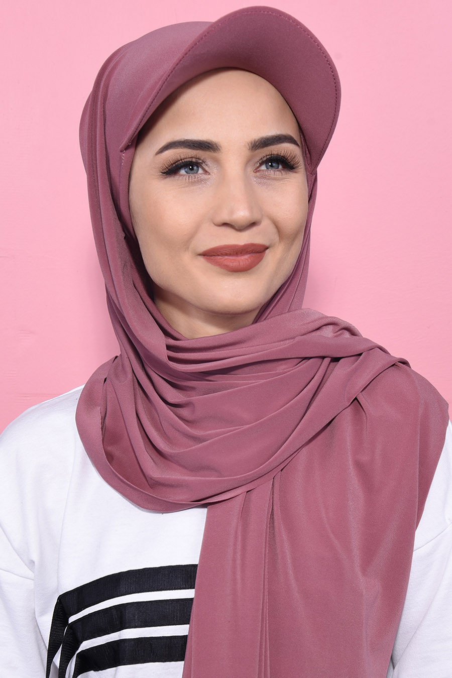 ROSE COLOR TURBAN HIJAB