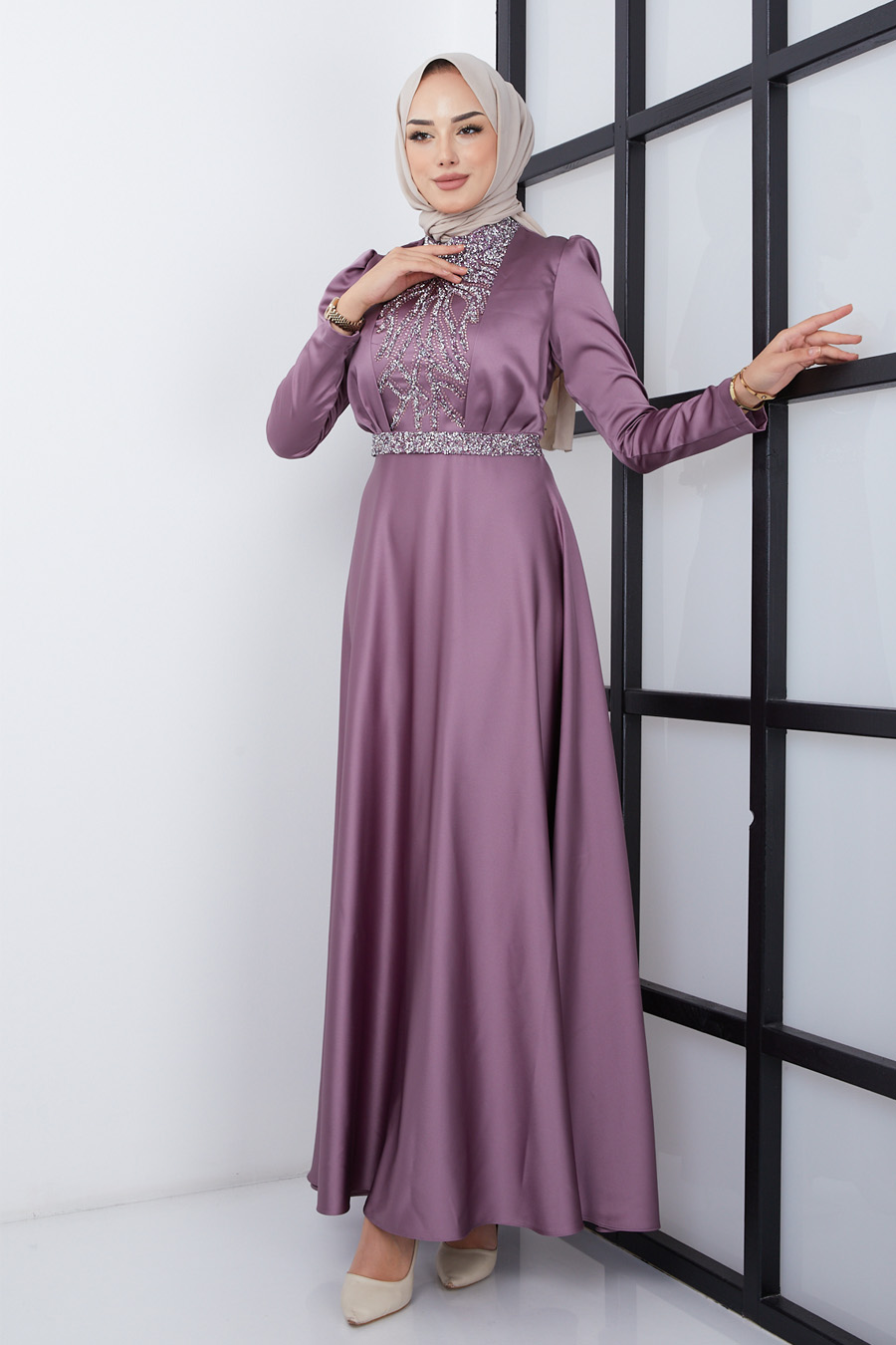 LILA EVENING DRESS  