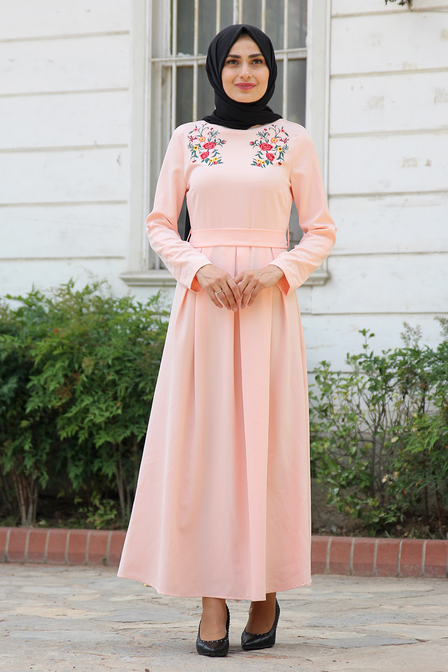 Salmon color dress cheap