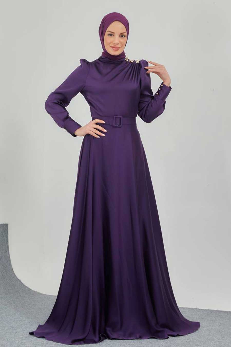 PURPLE EVENING DRESS  