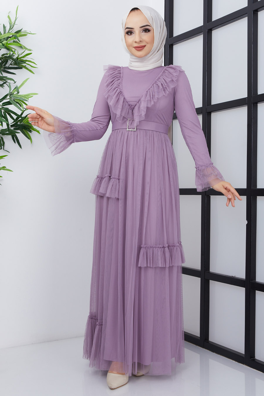LILA EVENING DRESS  