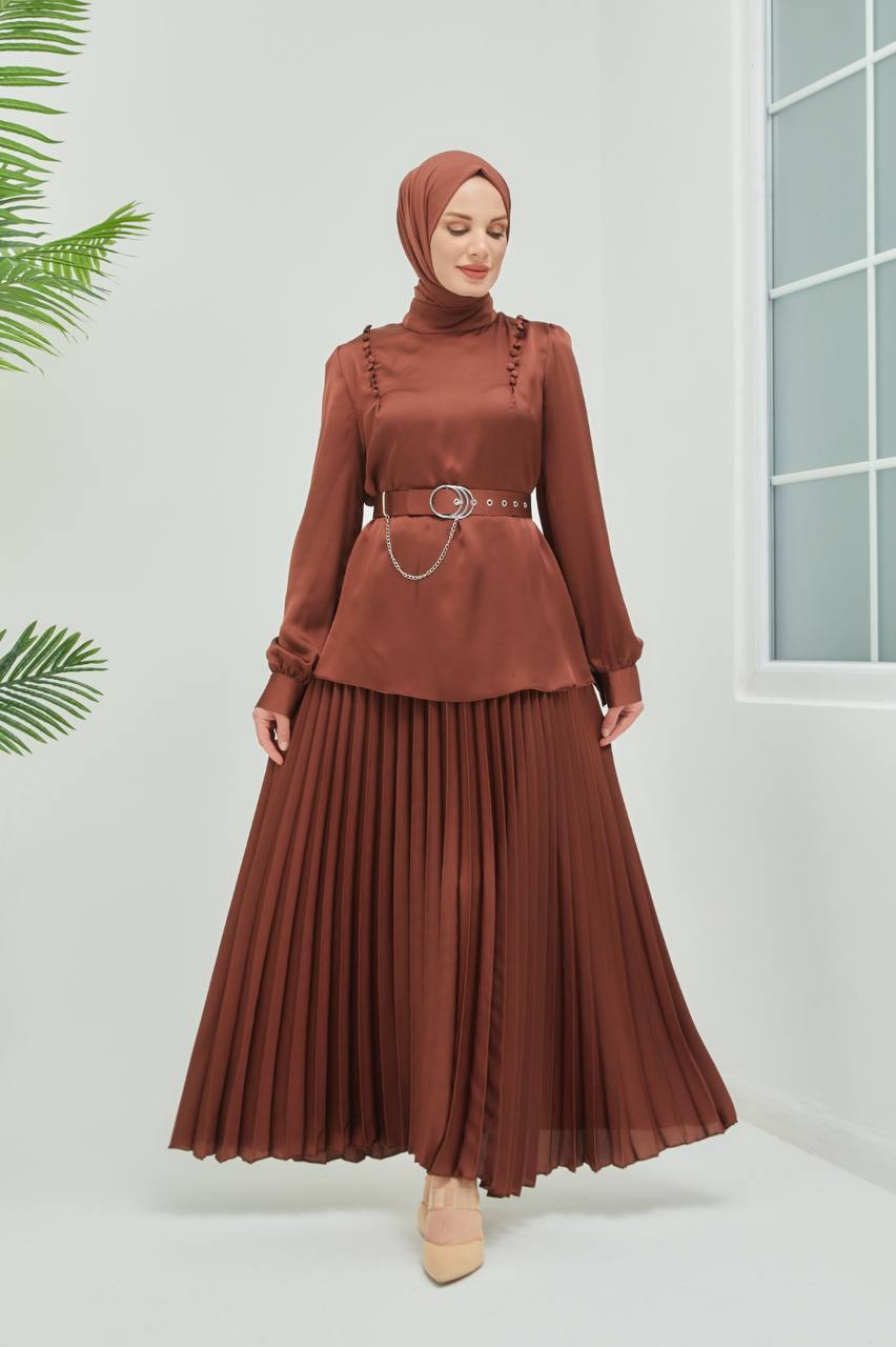COPPERTONE TUNIC AND SKIRT SUIT