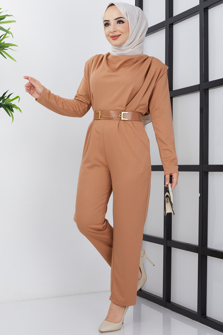 Cream colored jumpsuit online