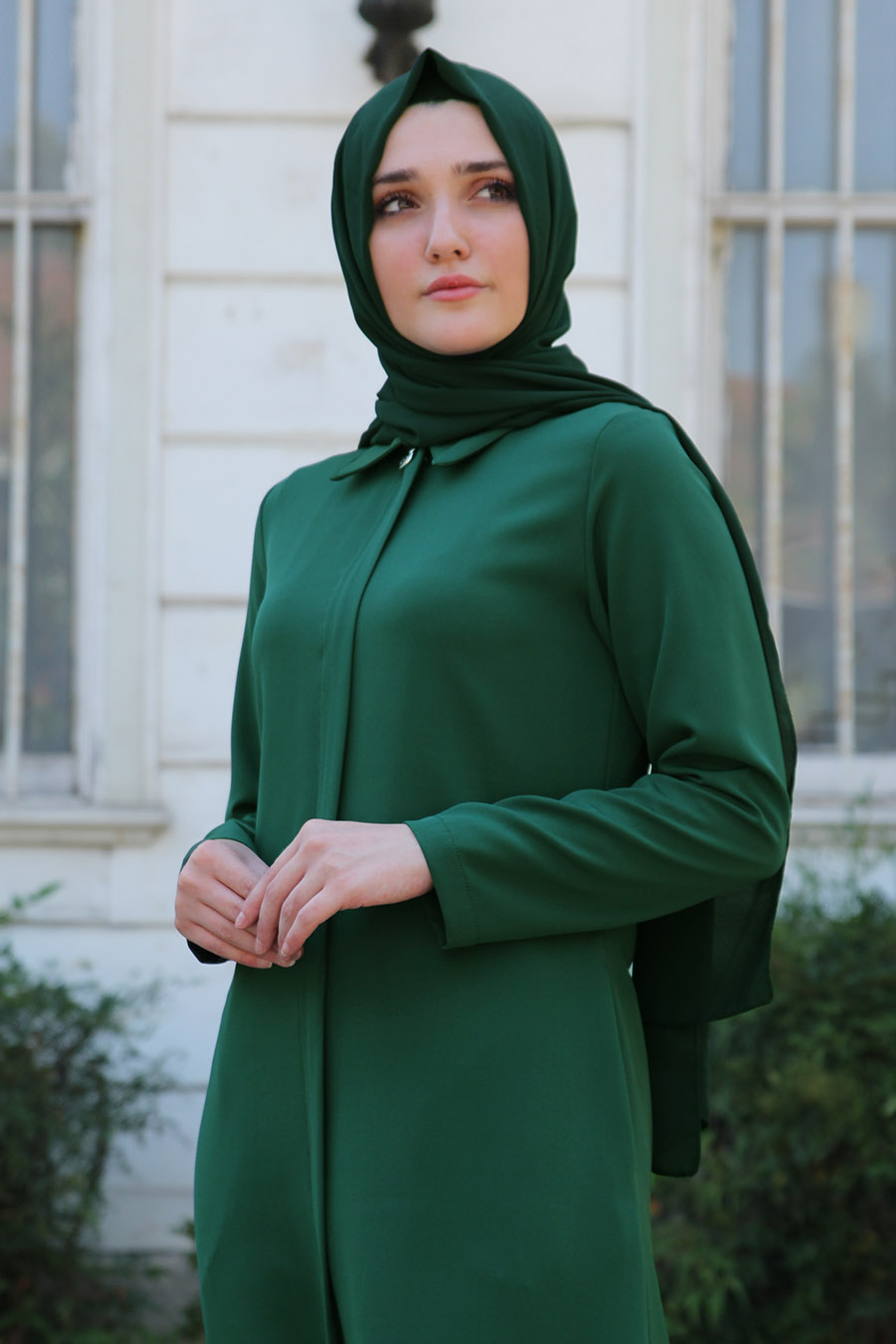Dark green abaya outlet